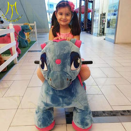 Hansel animal game plush motorized animals plush walking horse rides supplier