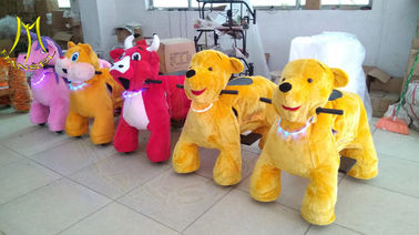 Hansel  safari kids horse battery plush electrical animal toy car for mall supplier
