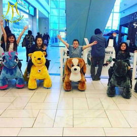 Hansel four wheel amusement ride on walking stuffed animals rides supplier