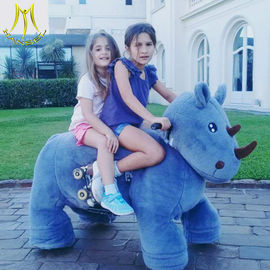 Hansel plush motorized horse toy for adults  plush animals kids ride on animals supplier