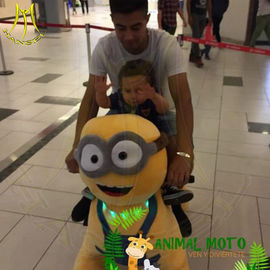 Hansel amusement park motorized coin operated plush animal plush electric ride supplier