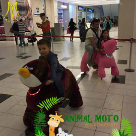 Hansel amusement electric rides on animal motorized plush animal supplier