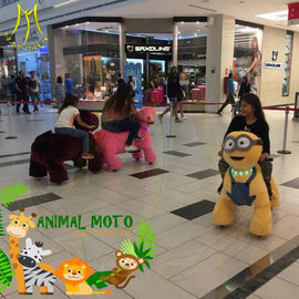 Hansel amusement electric rides on animal motorized plush animal supplier
