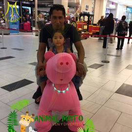 Hansel amusement park stuffed kiddie electric ride on walking animal toy supplier