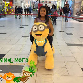 Hansel amusement park stuffed kiddie electric ride on walking animal toy supplier