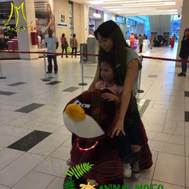 Hansel shopping mall coin operated plush outdoor ride walking animals supplier