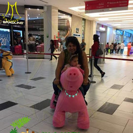 Hansel amusement park walking plush animal electric scooter for mall supplier