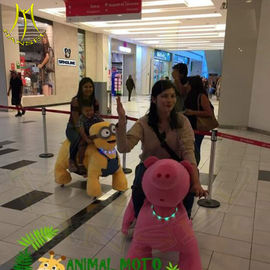 Hansel hot selling amusement park electric plush motorized animals for mall supplier