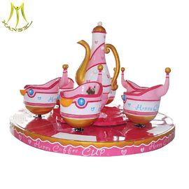 Hansel amusement park fiberglass electric carousel kids ride on toys supplier