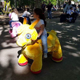 Hansel  amusement park games plush motorized riding stuffed animal supplier
