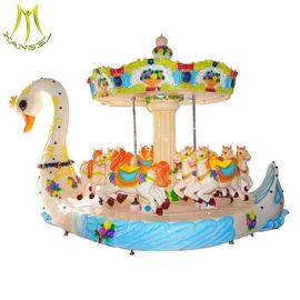 Hansel large amusement park rides fiberglass coin operated carousel rides supplier