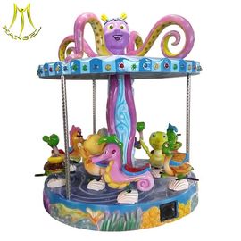 Hansel large electronic fiberglass flower carousel ride for kids supplier