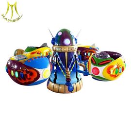 Hansel top quality fiberglass carousel ride electronic fairground kiddie rides supplier