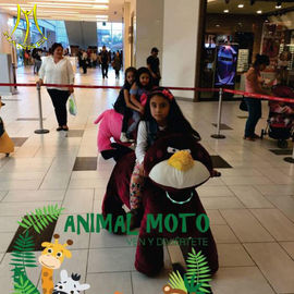 Hansel amusement park children plush motorized riding animals for kids supplier