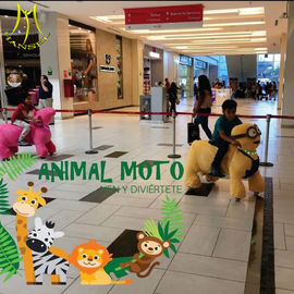 Hansel amusement children electric stuffed walking animal toy rides supplier