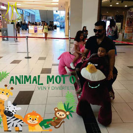 Hansel amusement walking coin operated game kiddy animal toy rides supplier
