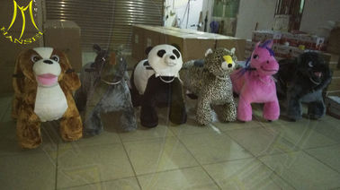 Hansel amusement park games electric mountable plush motorized animal supplier