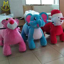 Hansel walking stuffed electric happy ride toy animal rides for park supplier
