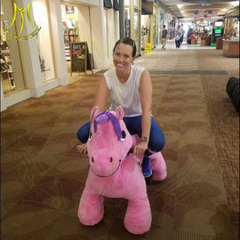 Hansel amusement games electric kids stuffed plush animal rides supplier