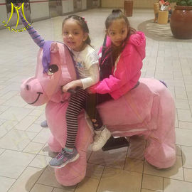 Hansel indoor playground walking battery operated ride on plush toy horse supplier
