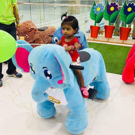 Hansel amusement park moving stuffed electric ride on animals for park supplier