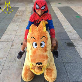 Hansel amusement games walking stuffed ride on battery operated animals supplier