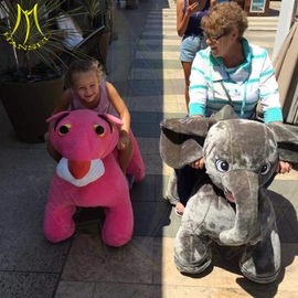 Hansel amusement park games walking stuffed animal large plush ride for park supplier