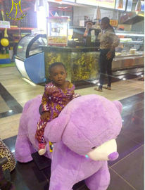 Hansel coin operated plush kids dinosaur park animales mountables in mall supplier