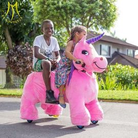 Hansel amusement  moving stuffed mountable riding animals for park supplier