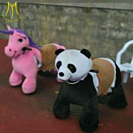 Hansel coin operated indoor rides walking plush electric animal scooters supplier