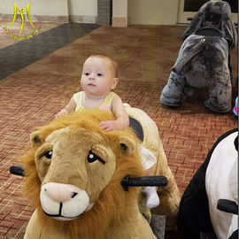 Hansel coin operated indoor rides walking plush electric animal scooters supplier
