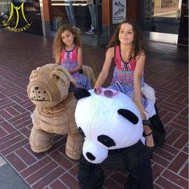 Hansel amusement park electric walking robot ride on plush animals supplier