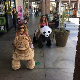 Hansel stuffed walking animals 24 volt ride on toy for kids and adults supplier