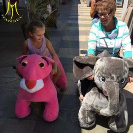 Hansel coin operated battery car walking robot ride on plush animals supplier
