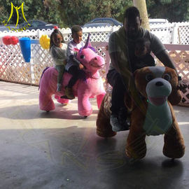 Hansel electronic game machine walking motorized plush riding animals supplier