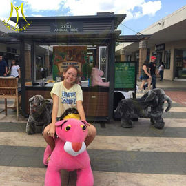Hansel electronic game machine walking motorized plush riding animals supplier