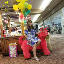 Hansel electronic game machine walking motorized plush riding animals supplier