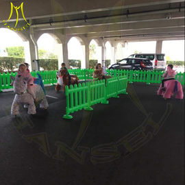 Hansel electronic funny battery operated kids ride on plush horse for park supplier