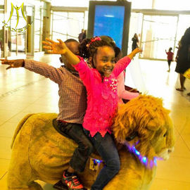Hansel electronic funny battery operated kids ride on plush horse for park supplier
