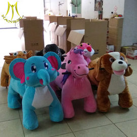 Hansel amusement park children walking stuffed animals coin operated ride on toys supplier