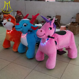 Hansel amusement park children walking stuffed animals coin operated ride on toys supplier