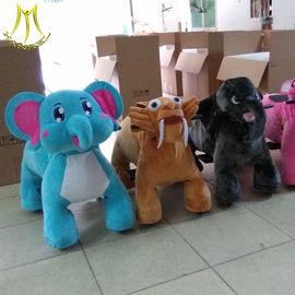 Hansel  amusement park electric walking coin operated motorized plush animal supplier