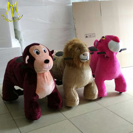 Hansel commercial animal electric ride on walking plush elephant renting in mall coin ride supplier