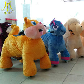 Hansel plush walking animal electric joy ride sale amusement zoo ride for mall supplier