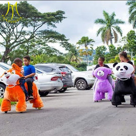 Hansel amusement park electric kids motorized plush motorized riding animals supplier