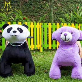 Hansel amusement park game kids indoor rides electric plush mountable animals supplier