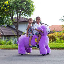 Hansel amusement park walking plush electrical animal toy ride for park supplier