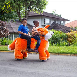 Hansel amusement children game electric walking motorized plush animal supplier