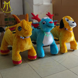 Hansel amusement guangzhou coin operated plush electric walking animal rides supplier