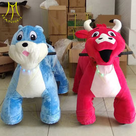 Hansel amusement game machine plush coin operated animal mountable rides supplier